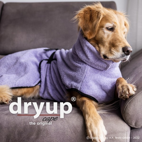 DRYUP Cape Hundebademantel lavendel
